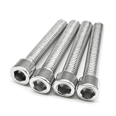 GB Standard M3-M12 304 Stainless Steel Hex Socket Fillister Cap Head Threaded Bolt A2-70
