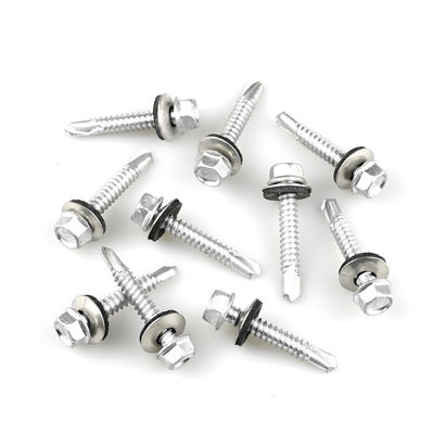 Bimetal 304 Ruspert 316 Hex Washer Head Self Tapping Drilling Screw for Roof Layer Plate