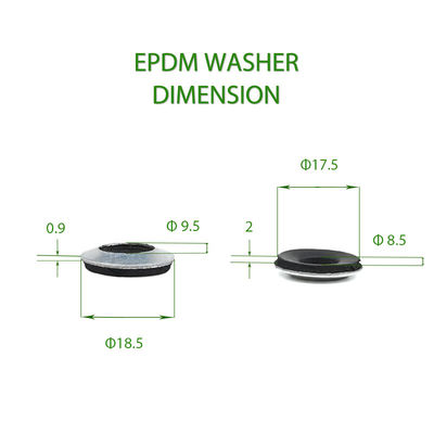 Antirust Aluminum Neoprene Backed Bonded Sealing Black Epdm Washers Composite Waterproof Gasket