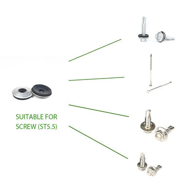 High Temperature Resistant Neoprene EPDM Rubber Washers with Metal Insert Gasket Durable