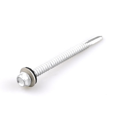 Hex Flange Bimetal Screw With Epdm Washer Metal Self Drilling Screw for Installation