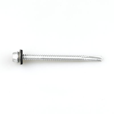 Hex Flange Bimetal Screw With Epdm Washer Metal Self Drilling Screw for Installation