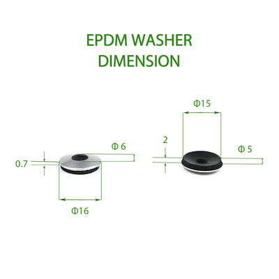 100% QC Test Black EPDM Seal Rubber Bonded Washer for Non-Slip Rubber Sealing Gasket