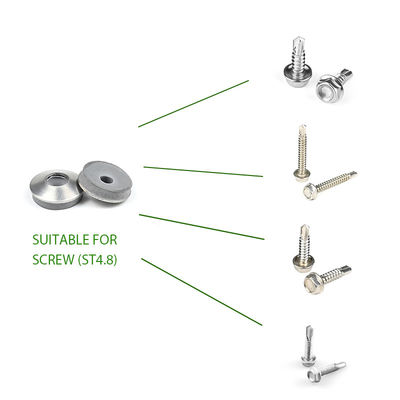 Steel EPDM Rubber Gasket Sealing Washer for Hex Head Drilling Screw Customized Support