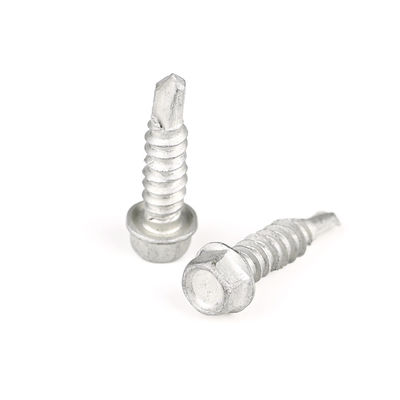 SS304 SS410 Bi-Metal Hexagon Flange Fastenal 6.3*25 Self Drilling Screw for Seat Fixing