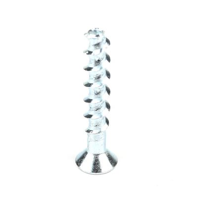 White Zinc Plated Flat Head Hex Socket Bolt Concrete Screw Carbon Steel Cement Bolts