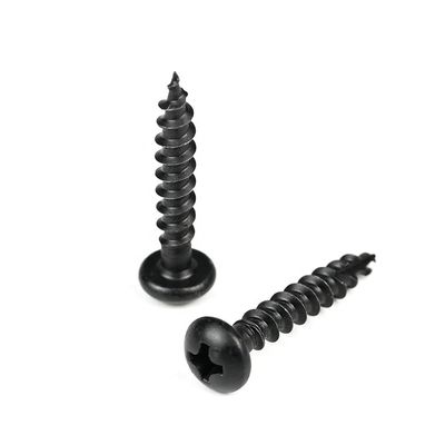 Electrical Appliances 16mm Black Round Phillips Chipboard Screw with Harden Design