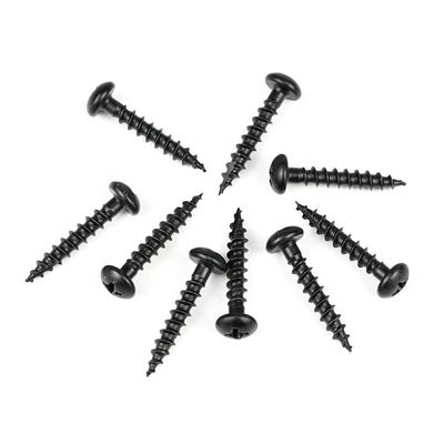 Electrical Appliances 16mm Black Round Phillips Chipboard Screw with Harden Design