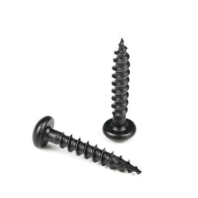 Pan Head Round Phillips Black Chipboard Wood Screws Stainless Steel Self Tapping Decking Screws T/T Payment