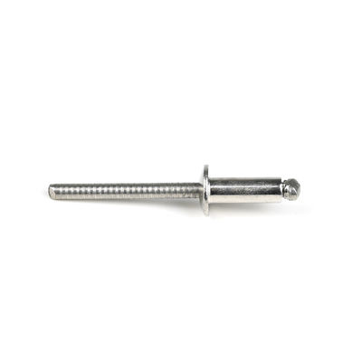 Stainless Steel Domed Flat Head Open End Blind Rivets with Bright Finish T/T Payment