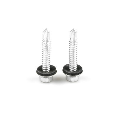 Customized Corroshield Self Drilling Hex Washer Screw with Bonded Washer Ruspert Finish