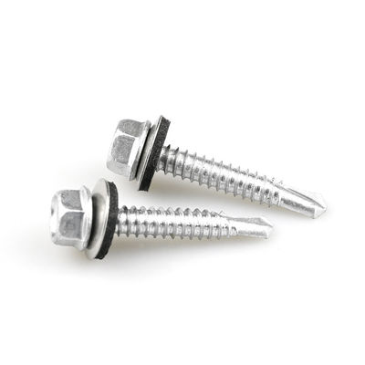Customized Corroshield Self Drilling Hex Washer Screw with Bonded Washer Ruspert Finish