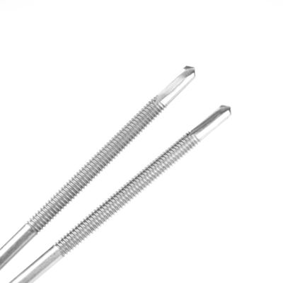 HEX 5.5x243mm Stainless Steel 410 Self-Drilling Screws with EPDM Washer Double Thread 7 Point