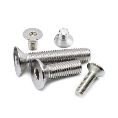 Plain DIN7991 A2-70 Flat Countersunk Ss304 Hex Socket Full Threaded Bolt M8 M10