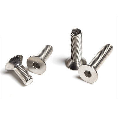 Plain DIN7991 A2-70 Flat Countersunk Ss304 Hex Socket Full Threaded Bolt M8 M10