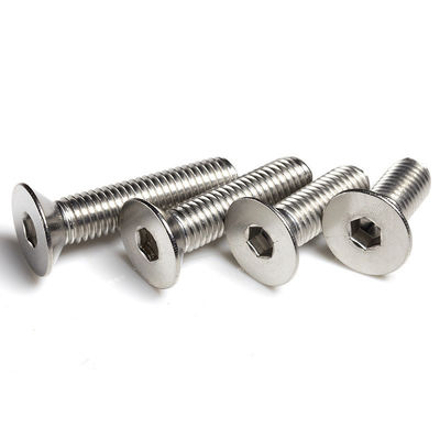 Plain DIN7991 A2-70 Flat Countersunk Ss304 Hex Socket Full Threaded Bolt M8 M10