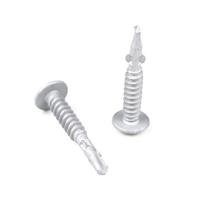 Yellow Phillips Cross Recess Drive Type Self Drilling Screws With Wings For Solar Water Heater
