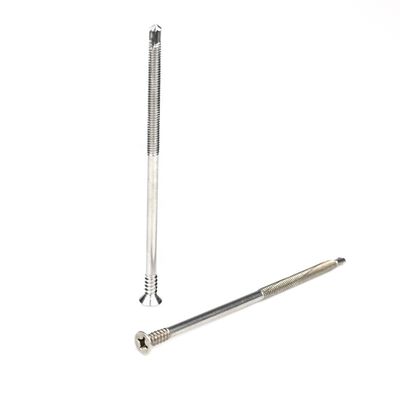 125mm Tek Screws Partial Thread Flat Head Phillips Self Drilling Screw For Flatbeds