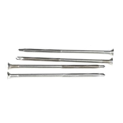 125mm Tek Screws Partial Thread Flat Head Phillips Self Drilling Screw For Flatbeds
