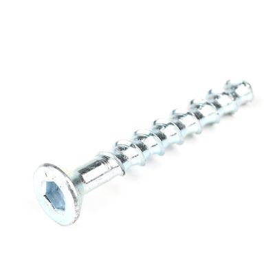 M8 80mm Zinc Plating Countersunk Hex Socket Head Bolt for Concrete Customized Support