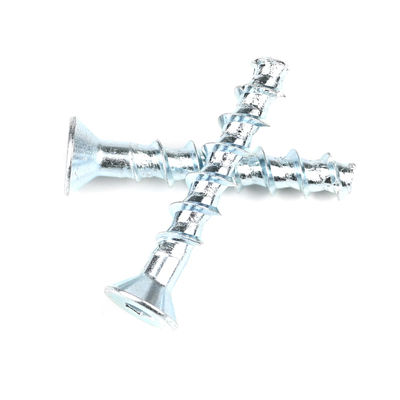 Steel Zinc Plating Hex Socket Flat Concrete Screw M6 50mm for Customized Support