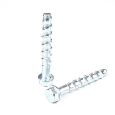 100mm M16 Carbon Steel Zinc Plating HEX Head Concrete Screw Bolt for 100% QC Test