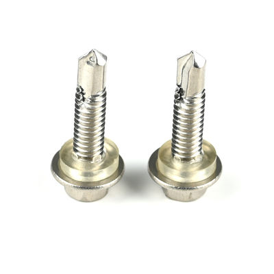 Stainless Steel Self Drilling Screws With Pvc Washer For Solar Fastener Installation