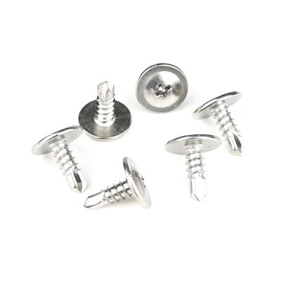 Standard Sus410 Stainless Steel Phillips Wafer Head Self Drilling Screws for Metal