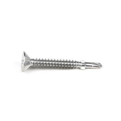 Yellow Stainless Steel Phillips Countersunk Flat Head Metal Self Drilling Screw With Wings Tapping Screw