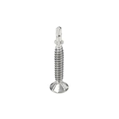 Yellow Stainless Steel Phillips Countersunk Flat Head Metal Self Drilling Screw With Wings Tapping Screw