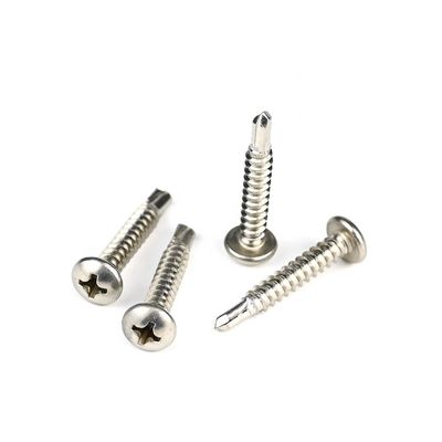 Installation SUS304 Stainless Steel Metal Phillips Cross Recessed Pan Head Self Drilling Screws