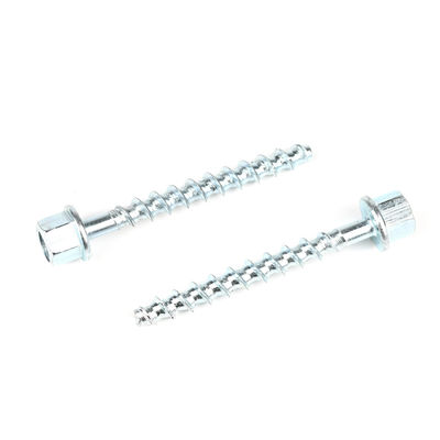 HEX Flange Zinc Plating Threaded Rod Anchor Screw 6/10x75mm for and Durable Anchoring