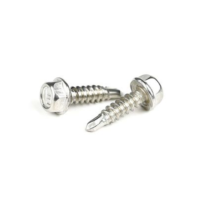 ZINC Finish Skilful Manufacture Hex Washer Head 304 Tek Screws Self With Rubber For Gas Stove