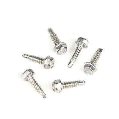 ZINC Finish Skilful Manufacture Hex Washer Head 304 Tek Screws Self With Rubber For Gas Stove