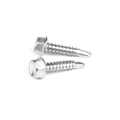 Stainless Steel 410 Self Drilling Screw Hex Washer Head for Metric Measurement System