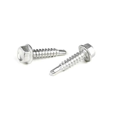 Stainless Steel 410 Self Drilling Screw Hex Washer Head for Metric Measurement System