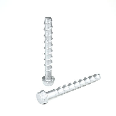ZINC Finish Hex Head Concrete Screw Self Tapping Anchor Bolts for Strong Installation