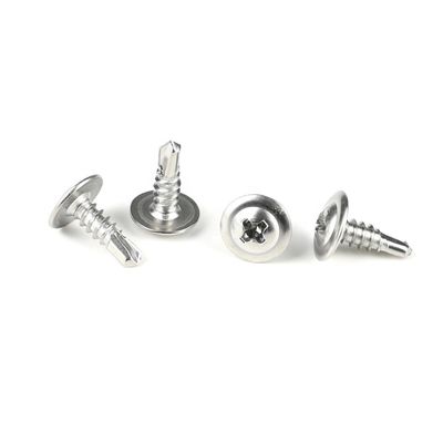 Installation Stainless Steel Wafer Head Phillips Self Drilling Screws Sus410 Parafuso Auto Brocante