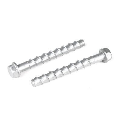 ZINC Finish Hex Head Concrete Screw Self Tapping Anchor Bolts for Strong Installation