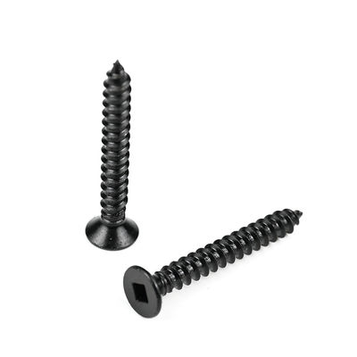 ZINC Black Stainless Steel Square Countersunk Flat Head Wood Screws