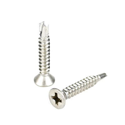 Steel Phillips Cross Recess Countersunk Flat Head Self Drilling Screw for Metal Fastening