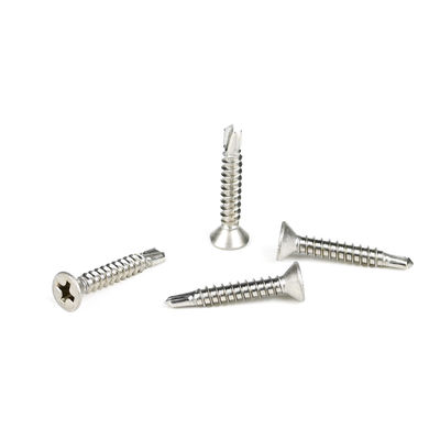 Steel Phillips Cross Recess Countersunk Flat Head Self Drilling Screw for Metal Fastening