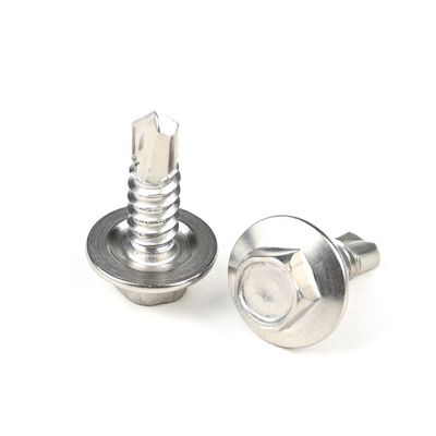 100% QC Test Wafer Head Stainless Steel Five Angles Flange Self Drilling Security Screws