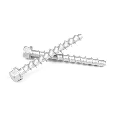 Installation Stainless Steel Hex Washer Head Concrete Screw Anchor 75mm M6 Masonry Screws