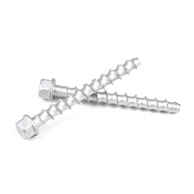 GB Standard High Strength M6 Hex Flange Head Blockwork Concrete Screws For Blockwork For Architectures