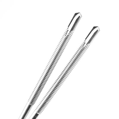 5.5x185mm ZINC Finish Steel Structure Self Tapping Screw with 5 Point Hexagon Head Washer