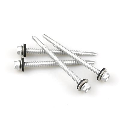 Roof Fastening Bimetal Self Tapping Screw 5.5x140mm With Epdm Washer for 100% QC Test
