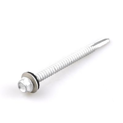 Roof Fastening Bimetal Self Tapping Screw 5.5x140mm With Epdm Washer for 100% QC Test