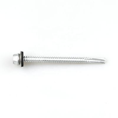 Roof Fastening Bimetal Self Tapping Screw 5.5x140mm With Epdm Washer for 100% QC Test