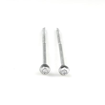 Roof Fastening Bimetal Self Tapping Screw 5.5x140mm With Epdm Washer for 100% QC Test